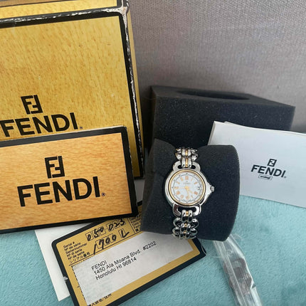 Preloved Authentic Fendi Ladies Bracelet Watch - Two-Tone, Light Dial