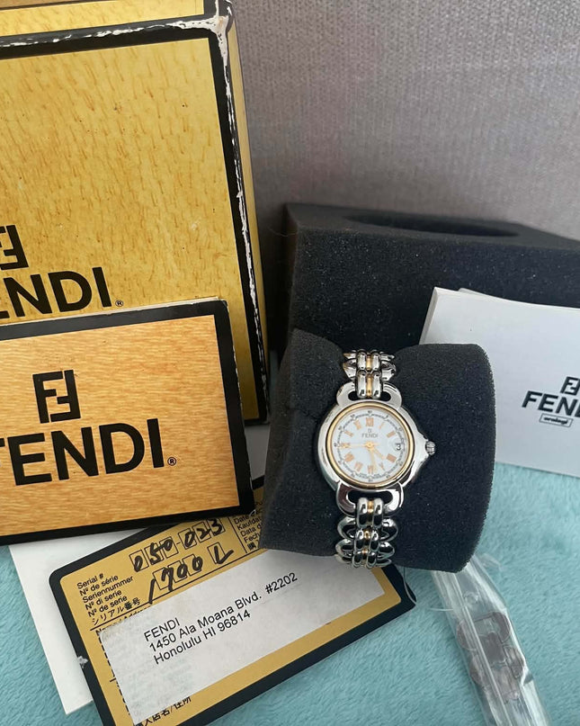 Preloved Authentic Fendi Ladies Bracelet Watch - Two-Tone, Light Dial