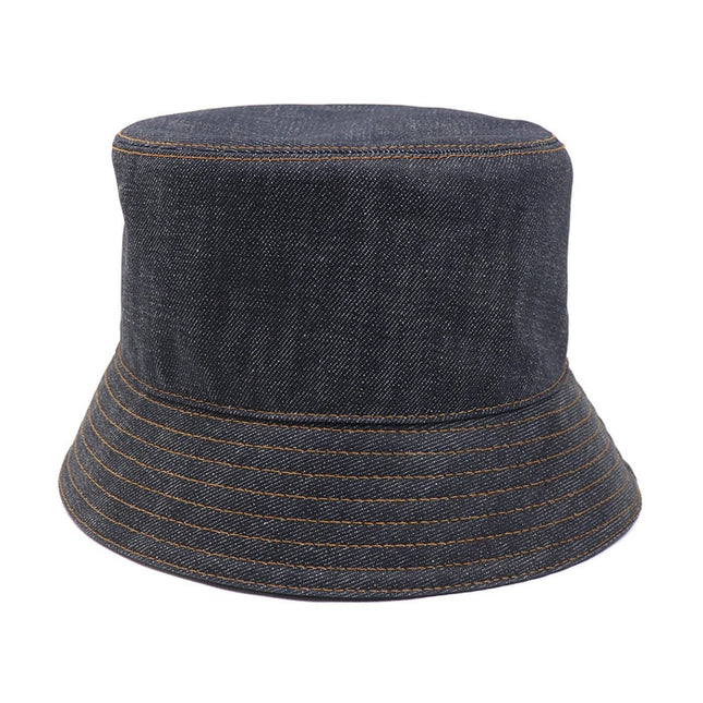 Preloved Authentic Prada Bucket Hat, Navy, Denim