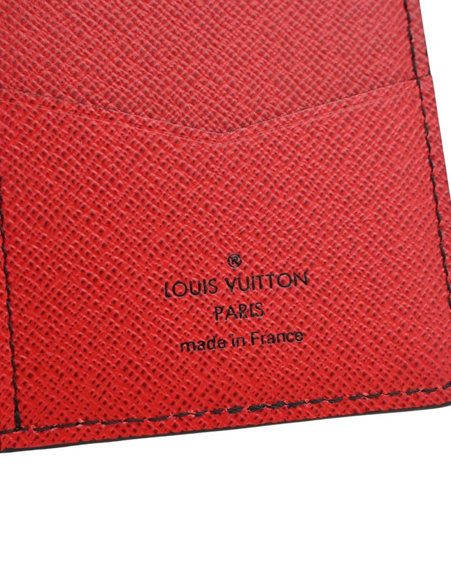 Preloved Authentic Louis Vuitton Pocket Organizer Epi Leather Green Blue Bicolor