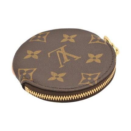 Preloved Authentic Louis Vuitton Round Coin Purse Monogram Canvas Gold Hardware