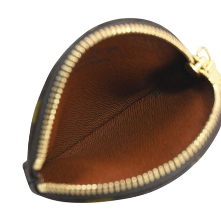 Preloved Authentic Louis Vuitton Round Coin Purse Monogram Canvas Gold Hardware