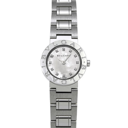 Preloved Authentic BVLGARI BVLGARI BB23WSS/12JN White Shell/Diamond Women's Watch