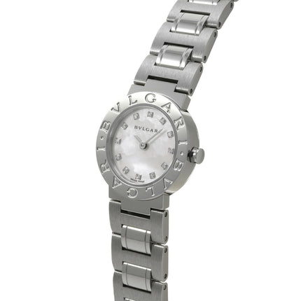 Preloved Authentic BVLGARI BVLGARI BB23WSS/12JN White Shell/Diamond Women's Watch