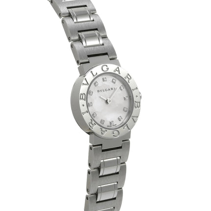Preloved Authentic BVLGARI BVLGARI BB23WSS/12JN White Shell/Diamond Women's Watch