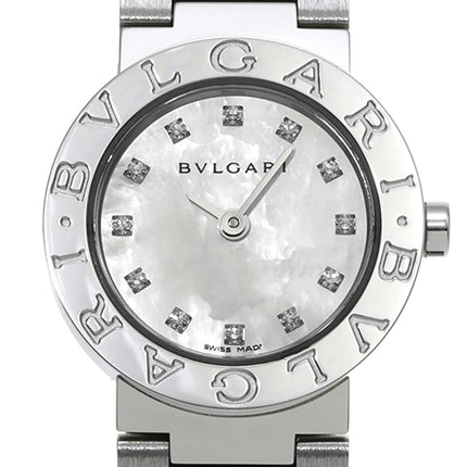 Preloved Authentic BVLGARI BVLGARI BB23WSS/12JN White Shell/Diamond Women's Watch