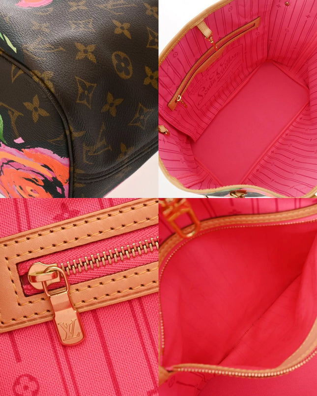 Preloved Authentic Louis Vuitton Monogram Rose Neverfull MM