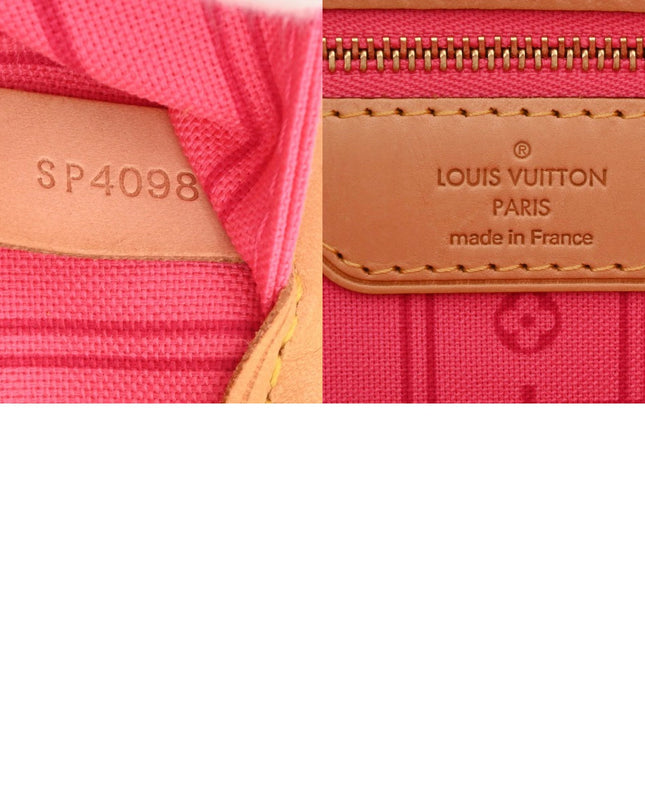 Preloved Authentic Louis Vuitton Monogram Rose Neverfull MM