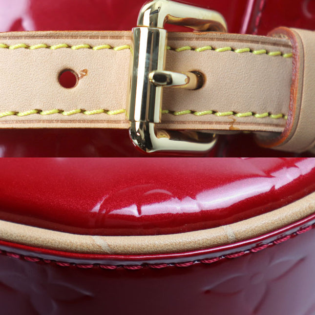 Preloved Authentic LOUIS VUITTON Summit Drive Handbag Vernis Pomme d'Amour