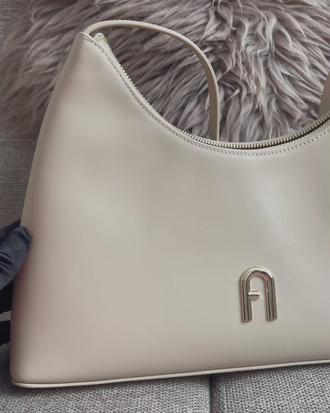 Preloved Authentic Furla Miastella Hobo Bag in Beige