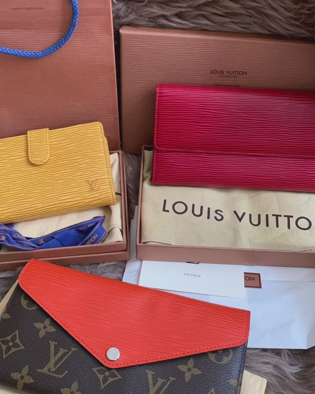 Louis Vuitton Monogram Orange Marie-Lou Wallet
