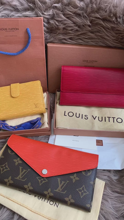 Louis Vuitton Monogram Orange Marie-Lou Wallet