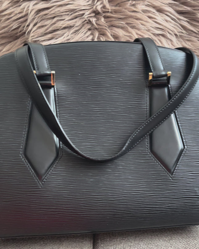 Preloved Authentic Louis Vuitton Epi Leather Sablon Shoulder Bag – Black