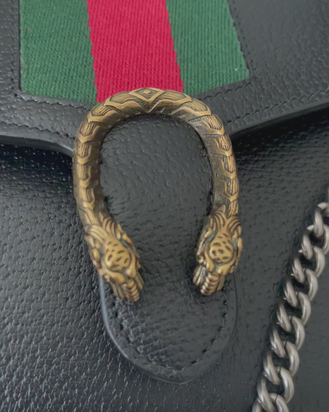Preloved Authentic Gucci Dionysus Web Chain Wallet Leather Small crossbody bag