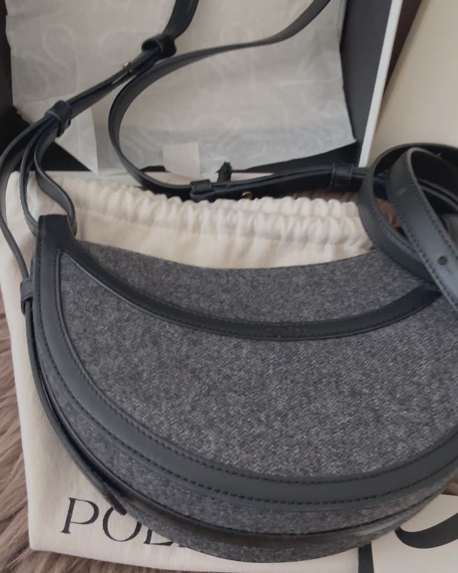 Preloved Authentic Polène Numéro Dix Grained Black Edition Calfskin