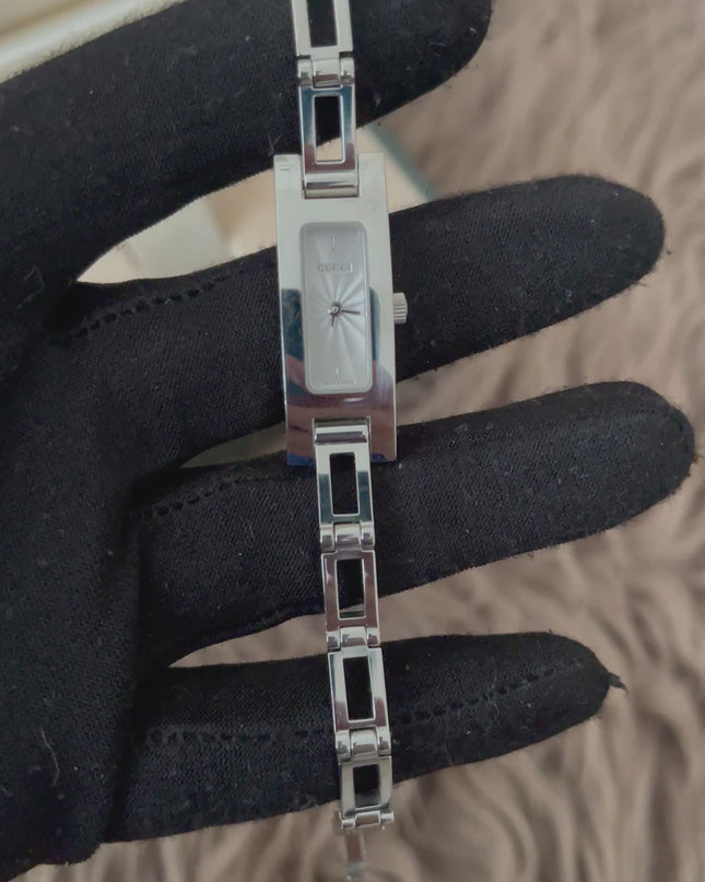 Preloved Authentic RANK AB Gucci Silver Stainless Steel 3900L watch 12 mm