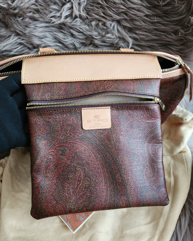 ETRO Paisley jacquard Boston bag