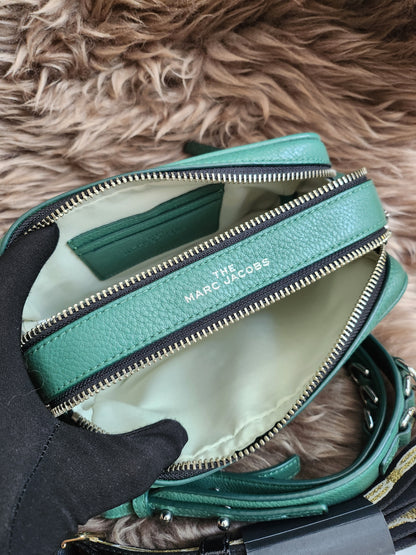 Marc Jacobs The Softshot 21 in cucumber green leather silver-tone hardware