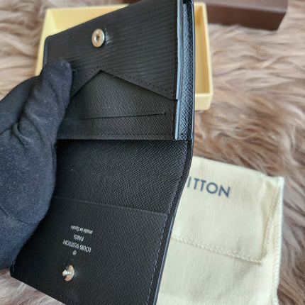 Louis Vuitton Epi Epi Leather Card Case Black