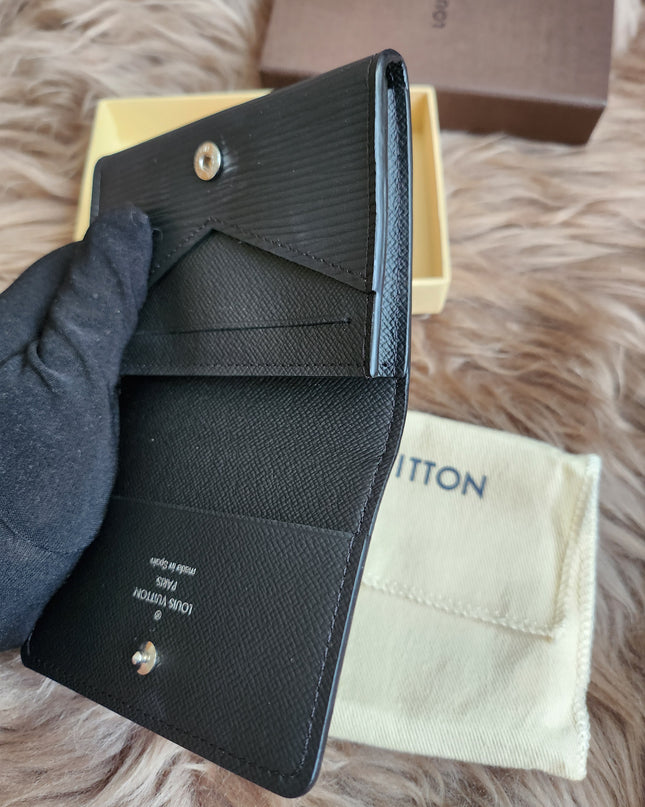 Louis Vuitton Epi Epi Leather Card Case Black