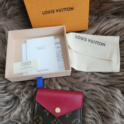 LOUIS VUITTON Monogram Zoe Wallet Small