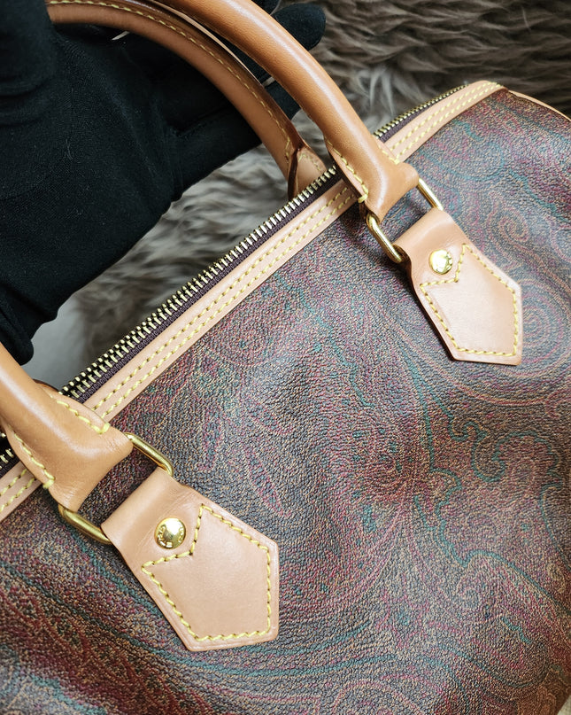 ETRO Paisley jacquard Boston bag