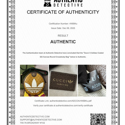 Preloved Authentic Gucci x Adidas Ophidia Round Bag