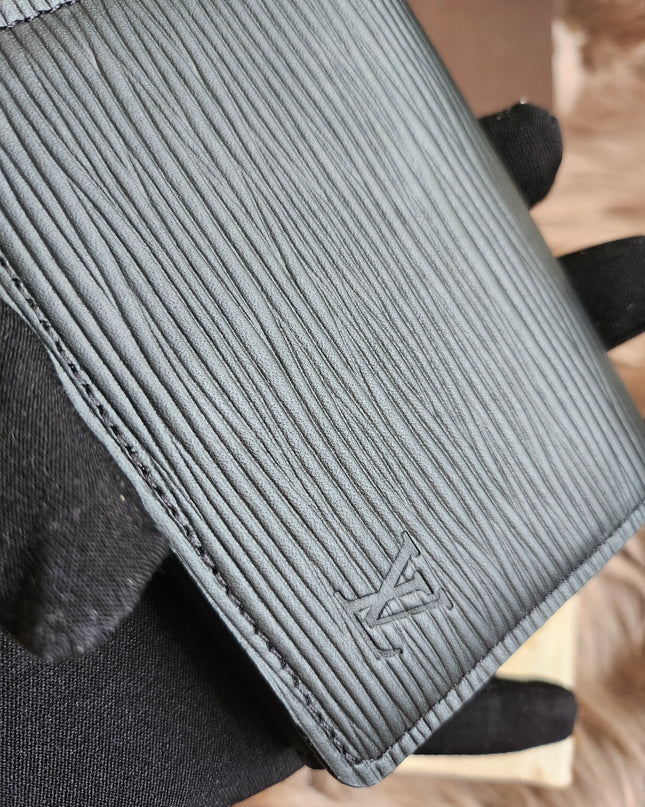Louis Vuitton Epi Epi Leather Card Case Black