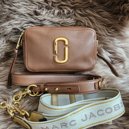 Marc Jacobs The Softshot 21 in Milk Chocolate calf leather Brown