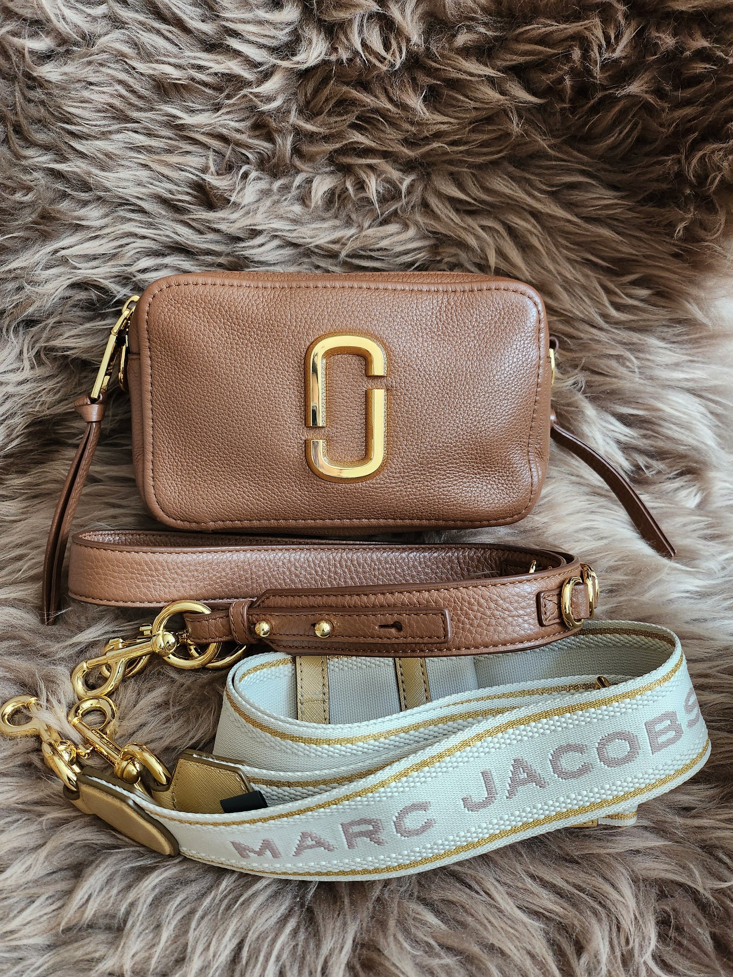 Marc Jacobs The Softshot 21 in Milk Chocolate calf leather Brown