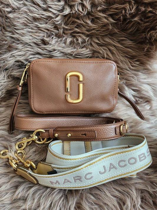 Marc Jacobs The Softshot 21 in Milk Chocolate calf leather Brown