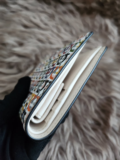 Salvatore Ferragamo Gancini Multicolor Small Wallet