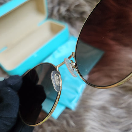 Tiffany & Co Pale Gold Gradient Blue Brown