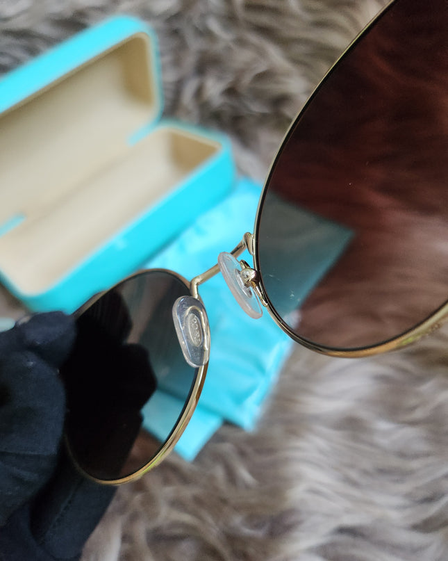Tiffany & Co Pale Gold Gradient Blue Brown