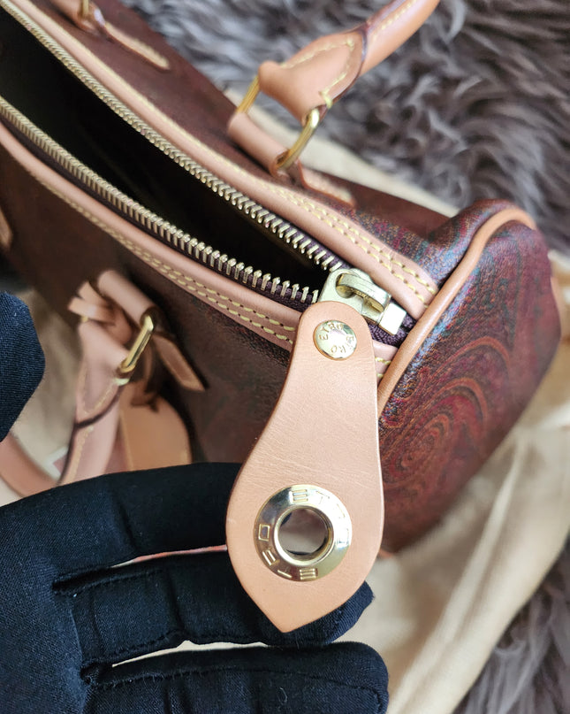 ETRO Paisley jacquard Boston bag