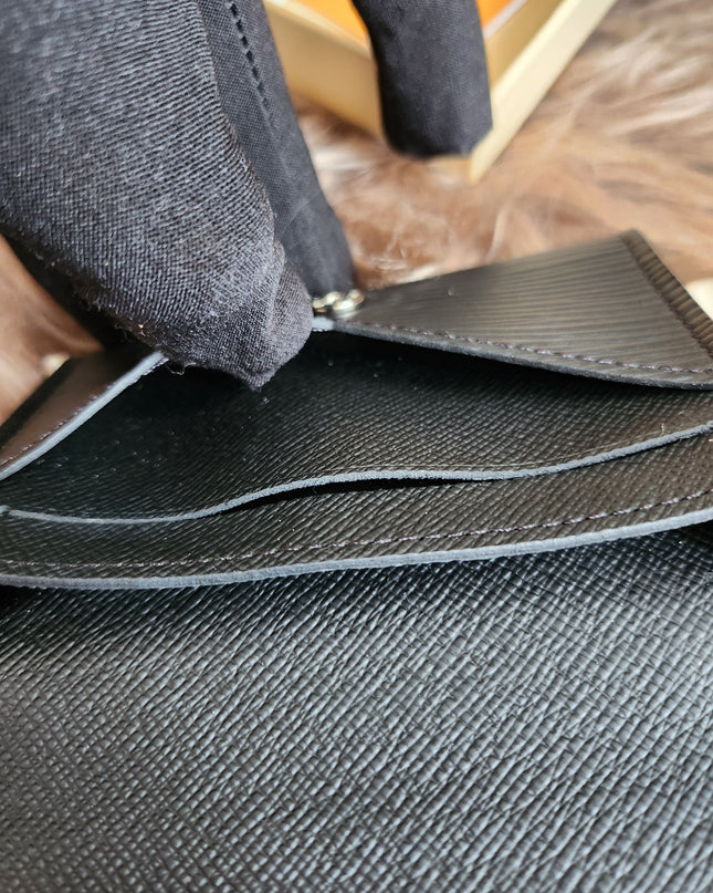 Louis Vuitton Epi Epi Leather Card Case Black