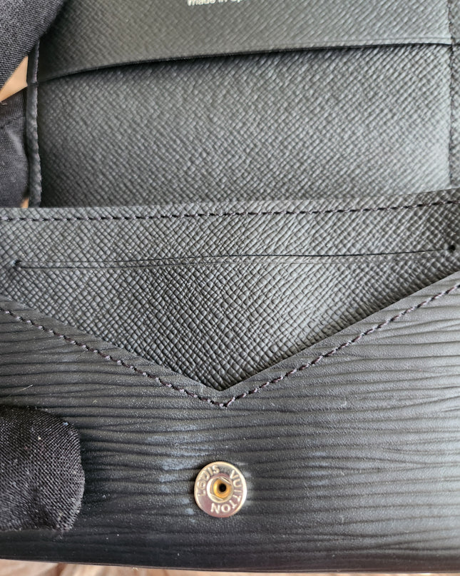 Louis Vuitton Epi Epi Leather Card Case Black