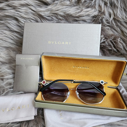 BVLGARI
Half Rim Cat Eye Sunglasses