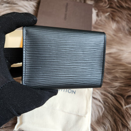 Louis Vuitton Epi Epi Leather Card Case Black