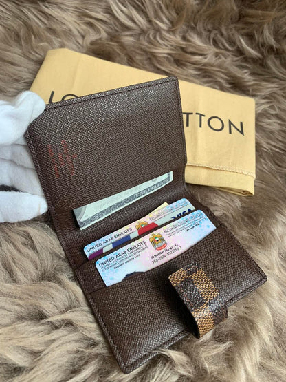 Louis Vuitton Mini Agenda Damier Ebene (Card Holder )