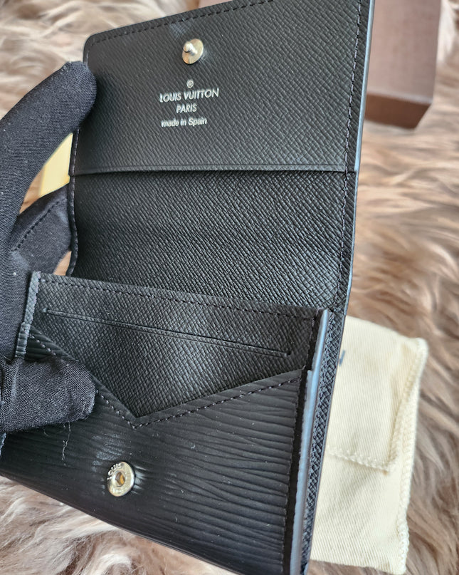 Louis Vuitton Epi Epi Leather Card Case Black
