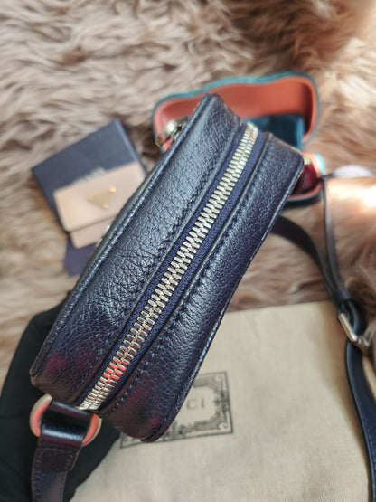 Gucci Beige/Navy Blue GG Supreme