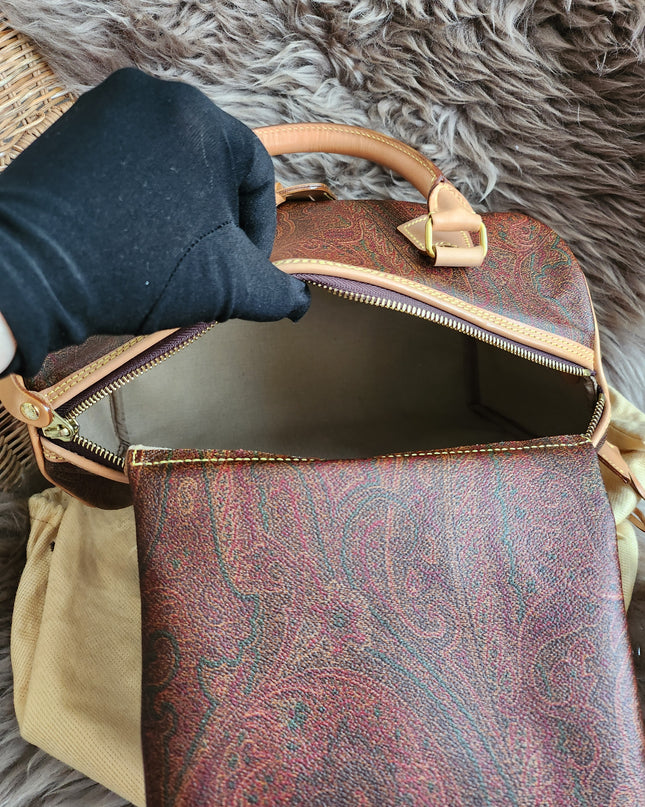 ETRO Paisley jacquard Boston bag