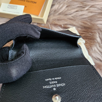 Louis Vuitton Epi Epi Leather Card Case Black
