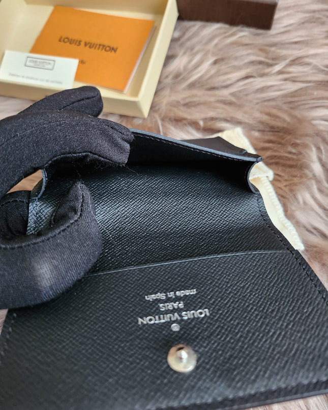 Louis Vuitton Epi Epi Leather Card Case Black