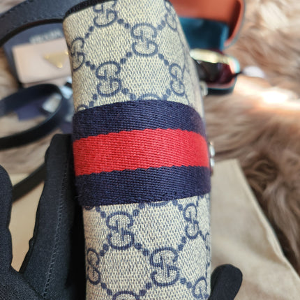 Gucci Beige/Navy Blue GG Supreme