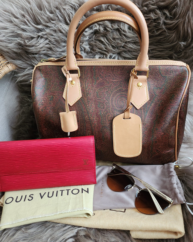 ETRO Paisley jacquard Boston bag