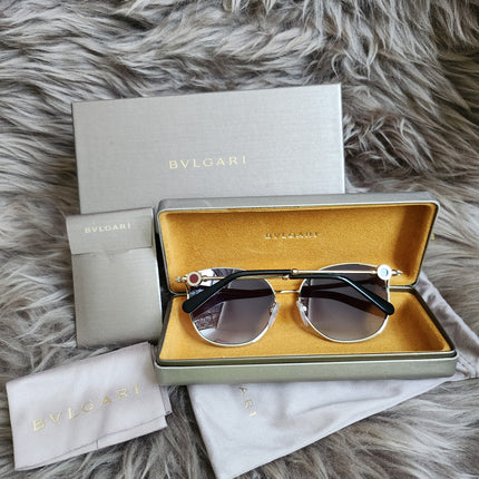 BVLGARI
Half Rim Cat Eye Sunglasses