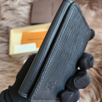 Louis Vuitton Epi Epi Leather Card Case Black