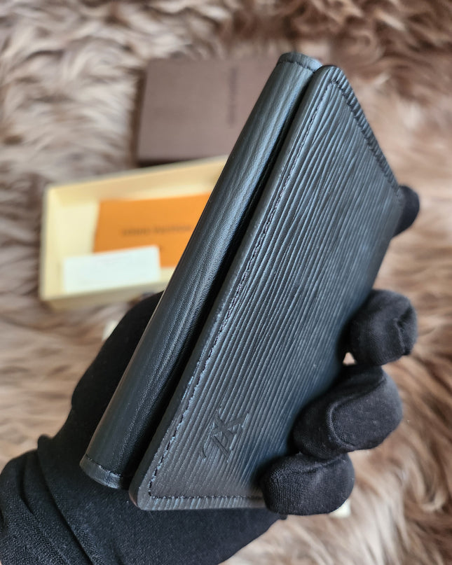 Louis Vuitton Epi Epi Leather Card Case Black